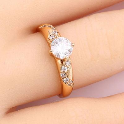 China JKR004 JK Romantic Jewelry 925 Sterling Silver Ring Popular Wholesale Custom Gold Rings For Women Rings for sale