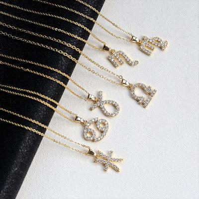 China Wholesale Customized OEM 10K 12K 14K Romantic Gold Plated Gold Necklace 925 Silver Shape Letter Tasty Necklace for sale