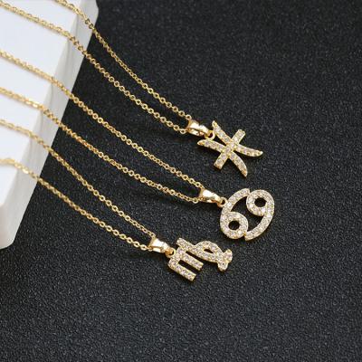 China Fashion Romantic Jewelry Luxury Necklaces For Men Party Gift Horoscope Silver Necklace 925 for sale