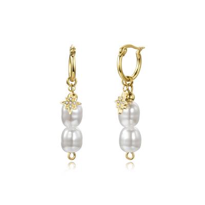 China OEM CLASSIC Good Quality Customized ODM Shaped Jkjewellery Fashion Pearl Drop Earrings For Sale for sale