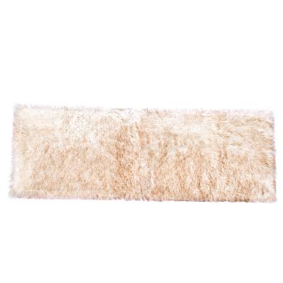 China Wholesale Factory Price Washable Non Slip Sheepskin Shaggy Faux Fur Fluffy Carpet Washable Floor Blankets for sale