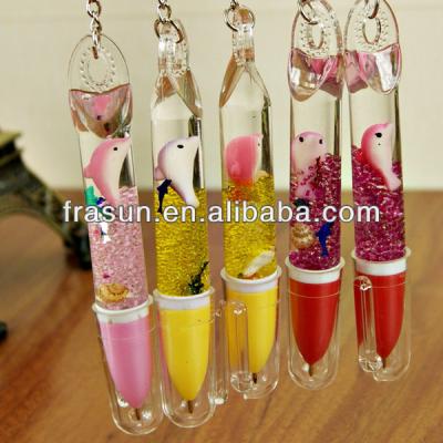 China Promotional Pen Smart Lituid Floating Sea Color Plastic Ballpoint Pen for sale