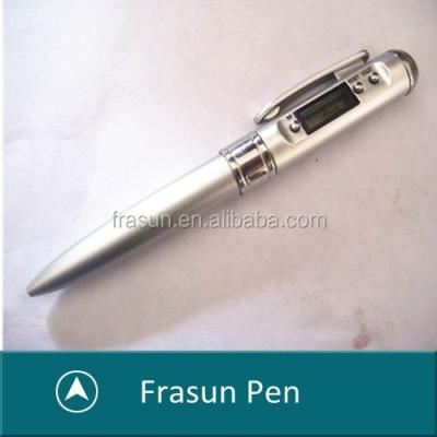 China Cronometro Pen With Clock /Metal Classic Pen Of Multiple Use Metal Clock Pen Digital Pendulum Pen for sale