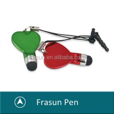 China Mobile Phone Mini Novelty Heart Shape Touch Screen Stylus Pen For iPhone for sale