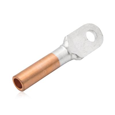 China Wire Connecting Copper Electrical Cable Terminal Hook , Tinned Copper Ring Terminals Cold Pressed Leather-Terminal for sale