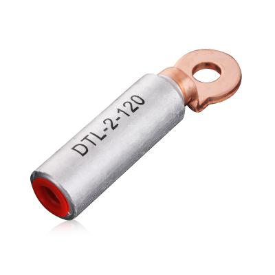 China Wire Connecting DTL Series Cable Bimetal Hook Compression Terminal Copper Bimetal Grounding Lug for sale