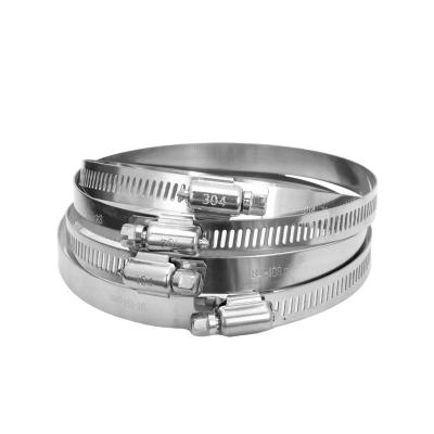 China Stainless Steel Hose Clamp 201 Metal Quick Lock American Style Hose Clamp for sale