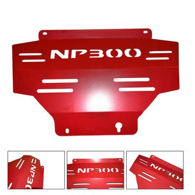 China 4X4 Steel Under Guard Truck Skid Plate For Nissan Navara Red Engine Protecting Cover for sale