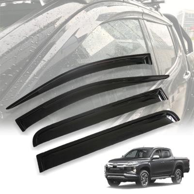 China 4x4 Plastic Truck Skid Plate Black Car Rain Sun Door Window Visor for sale