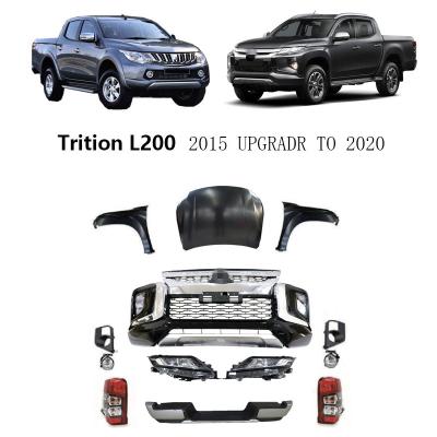 Cina L'abitudine prende l'aggiornamento di Front Bumper Grill Facelift Body Kit For Mitsubishi Triton 2012-2019 dell'automobile a 2020 in vendita