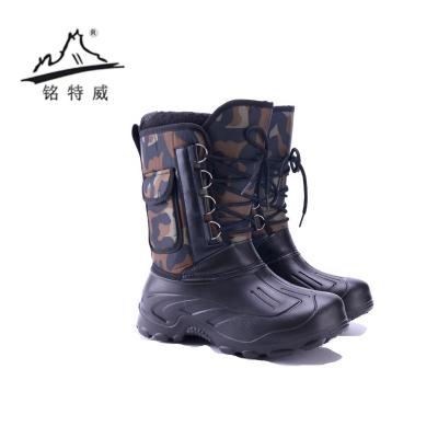 China Adult Oxford Waterproof Cheap Snow Boots Waterproof Ice Fishing Boots Men Winter Snow Boots for sale