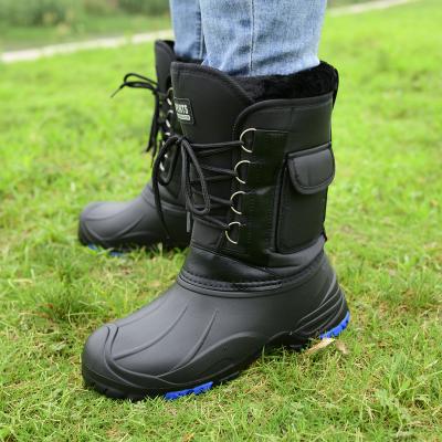 China Waterproof Custom High Top Rubber Sole Work Shoes Outdoor Rise Teams Boots for sale