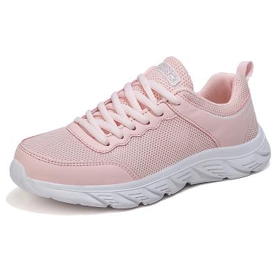 China Fashion Trend New Arrivals Spring Running Sports Sneakers Breathable Fly-woven Casual Shoes Hot Sale Sports Shoes Women Walking Style Shoes for sale