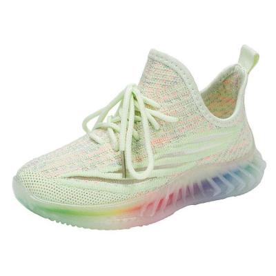 China Wholesale Cheap Wholesale White Light Casual Custom Girls Light Running Yeezy Fashion Light Sneaker Toddler Boys Kids Running Children's Shoes for sale