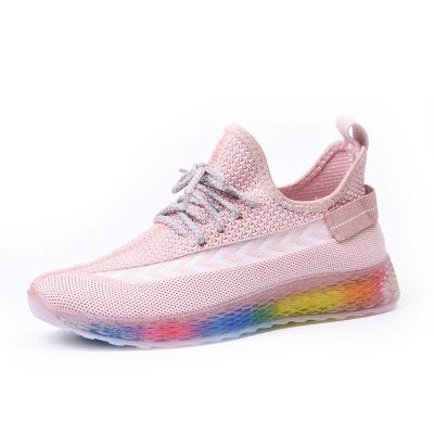 China Fashion trend red colors sports shoes women sports shoes teenage sneakers 2020 new design women sports lace up shoe for sale