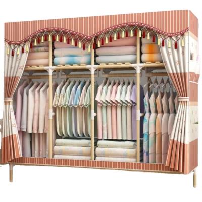 China Winter portable clothes hanging only simple and modern portable dormitory clothes cloth wardrobe wardrobe disassembly storage for sale