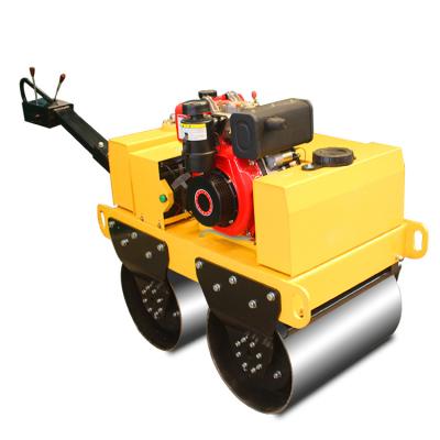 China Construction Machinery Walk Behind Single Drum Roller Hand Compactor 1 Ton Pedestrian Roller Vibratory Asphalt Double Roller Compactor for sale