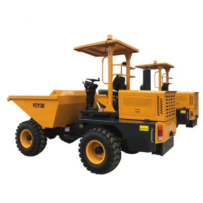 China Cloth 3TON 4X4 China Mini Small Automatic Transmission FCY30 Site Dumper Price With Hydraulic Steering for sale