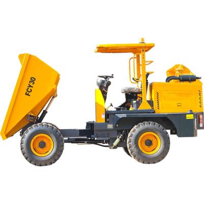 China FCY30 high quality construction material dumpers tipping 4wd concrete dump 4x4 minioff road tipping dump truck wheel dumper for sale