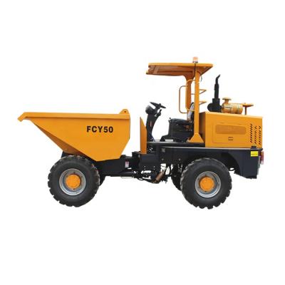 China China Construction Equipment Hotels 5 Ton Mini Loader FCY50 Hydraulic Tipping Mini Dumper for sale