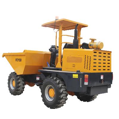 China Fcy50 Mini Hotels Dump Truck 5ton Site Dumper Construction Equipment 4*4 Site Dumper for sale