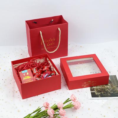 China High Quality ODM/OEM New Hand Gift Christmas Window Box Lipstick Cosmetics Packaging Gift Box Statistical Wind Birthday Gift Box Can Be Customized customer for sale