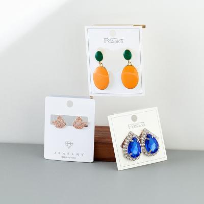 China ODM/OEM waterproof earrings card Korean version of window stain jewelry packaging new earrings high-grade PVC printing card label for sale