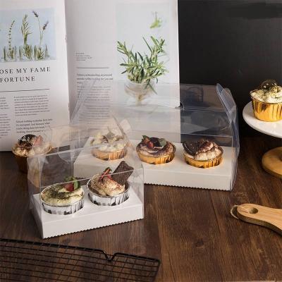 China Recycled Materials Shape Creative Pudding Cup Muffin Cup Packaging Box New High Quality Cake Packaging Gift Box for sale