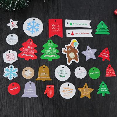 China Creative Christmas OEM/ODM materials new beautiful reused small label gift box accessories and beautiful blessing small paper cards 100 for sale