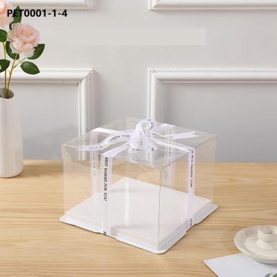 China Freshness Preservation Set Quare And Clear Rectangular Pet Gift Box Case Customized Packaging Box PVC PP Plastic Box for sale