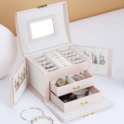 China OEM/ODM Recyclable Simple Creative Dish Pattern Jewelry Box Silk Drawer Type Logo Boxes Jewelry Storage Box Package For Jewelry for sale