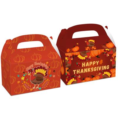 China Recyclable 12 Thanksgiving Pumpkin And Corn Harvest Party Gift Krawhide Purse Package for sale