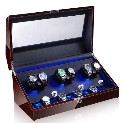 China Luxury Watch Winder Manufacturer Watch Supply Boxes Automatic Rotating Table Watch Box Turning Storage 6 Watches 10 Watches Orbit Large Watch Winder for sale