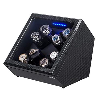 China Luxury Watch Winder for 16 Watch High End Watch Winder, 2 4 6 8Watch Winder for Automatic Watches with Super Quiet Motor, Blue LED Light for sale