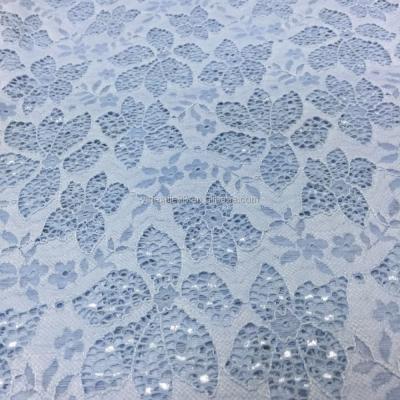 China Wholesale jacquard embroidery lace fabric, french lace fabric, nylon lace fabric for sale