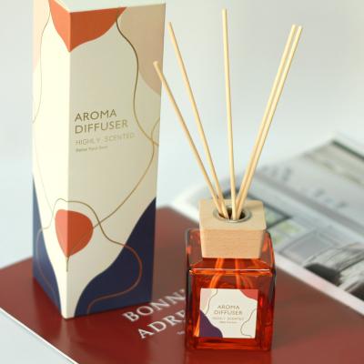 China Sustainable Home Fragrance Luxury Essential Oil Christmas Aroma Reed Diffuser Basic With Box for sale