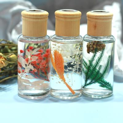 China Luxury Private Label 100ml Essential Oil Flower Reed Diffuser Home Dry Glass Bottle for sale