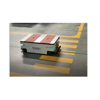 China Intelligent Material Transport in Factory AGV Hiding Robot, Laser Navigation AGV Material Handling Transfer Cart, Pallet Trackless Shuttle Mobile AGV Robot for sale