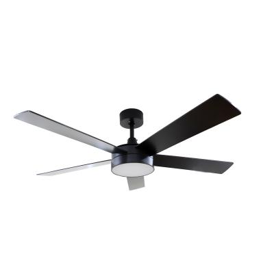 China OEM ODM Good Quality 220v 20w Led Ceiling Fan Light Black CE ROHS 52 Inch for sale