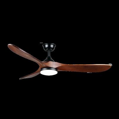 China OEM ODM DC Ceiling Fan 52 Inch Solid Wood LED Remote Control Decorative Ceiling Fans With Lights for sale