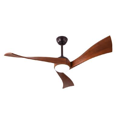 China OEM ODM High Quality Solid Wood 3 Blade DC Ceiling Fan Lamp 20W Led Ceiling Fan Remote Control for sale