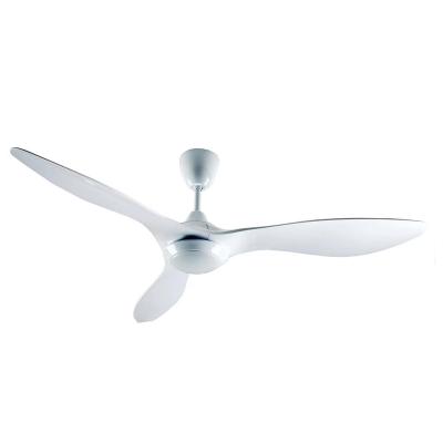 China Creative Silent OEM ODM LED Ceiling Fan Lamp With Remote Control For Bedroom Living Room 52 Inch ABS White Blade for sale