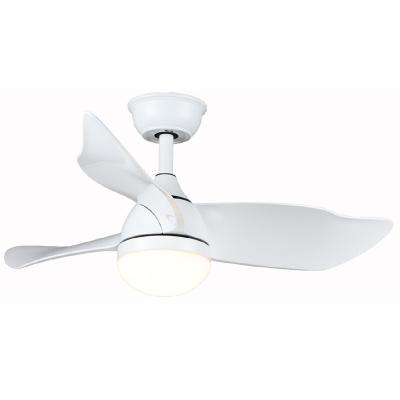 China 52 inch AC DC Motor ABS Blade Ceiling Fan CE OEM ODM CB Matte White for bethroom for sale