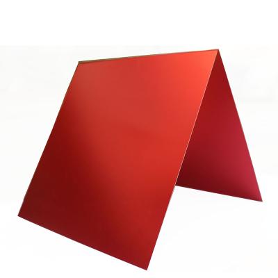 China Decoration Aluminum Alloy Metal Sheet Plate Red Silver Gold Black Oxide Anodized For Anodizing Anodizing For Laser Engrave Logo Marking for sale