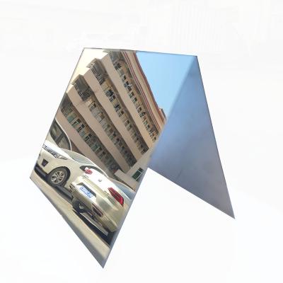 China 95% Polished Plate Wall Decoration Aluminum Reflective Anodizing Coated Reflector Decoration Mirror Sheet Lighting Rate 75%-98% 86% for sale