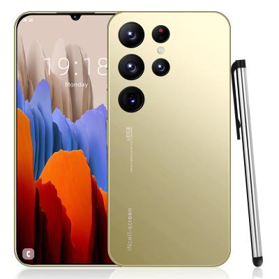 China Dual SIM Card 4G 5G Android 12 Dual Wholesale Best Selling S23+Ultra 6.8 inch HD Screen Smartphone 8GB+256GB  48+108MP Face 10-core Processor for sale