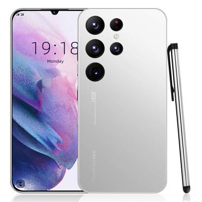 China Dual SIM Card 4G 5G Android 12 Dual Wholesale Best Selling S23+Ultra 6.8 inch HD Screen Smartphone 8GB+256GB  48+108MP Face 10-core Processor for sale