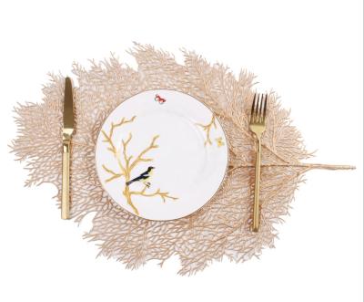 China EVA Leaf Custom Wholesale Cheap Plastic Place Mats Sustainable Place Mats for sale