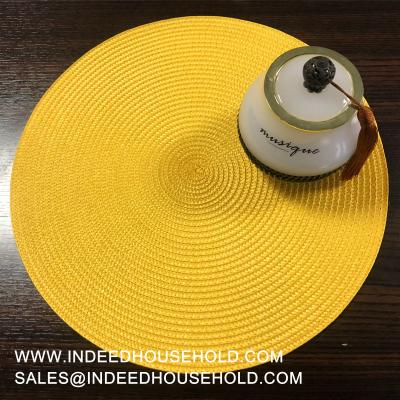 China Sustainable Wholesale Plastic Place Mat PP Woven Place Mats for sale