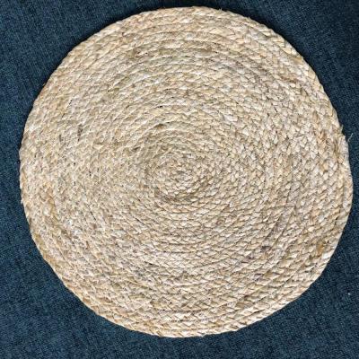 China Wholesale Viable Round Rod Straw Woven Table Placemat Corn Husk Corn for sale